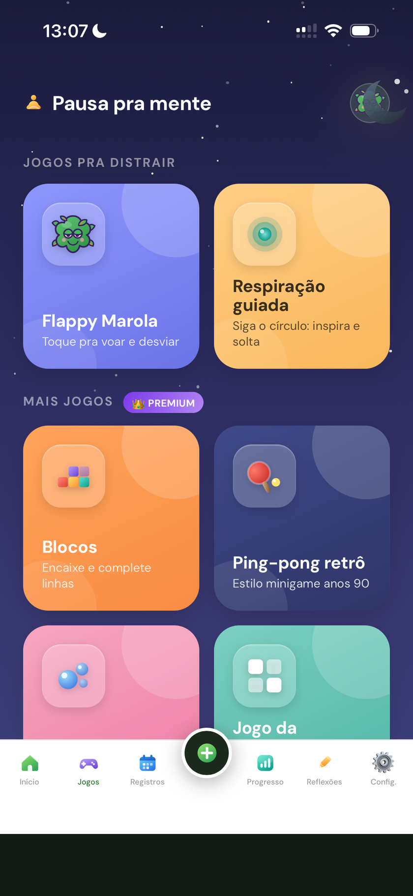 Progresso e jogo